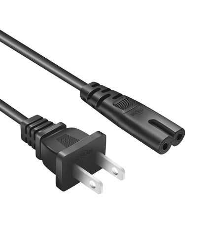 10Ft Projector Power Cord for Mini ProjectorPortable Projector Replacement 2 Prong Power Cable